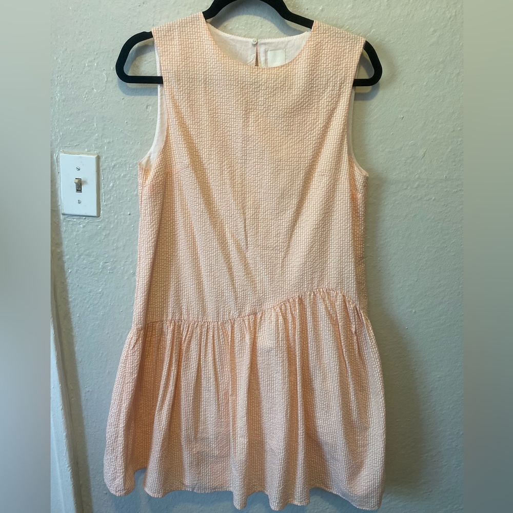 CREAMSICLE GINGHAM DRESS